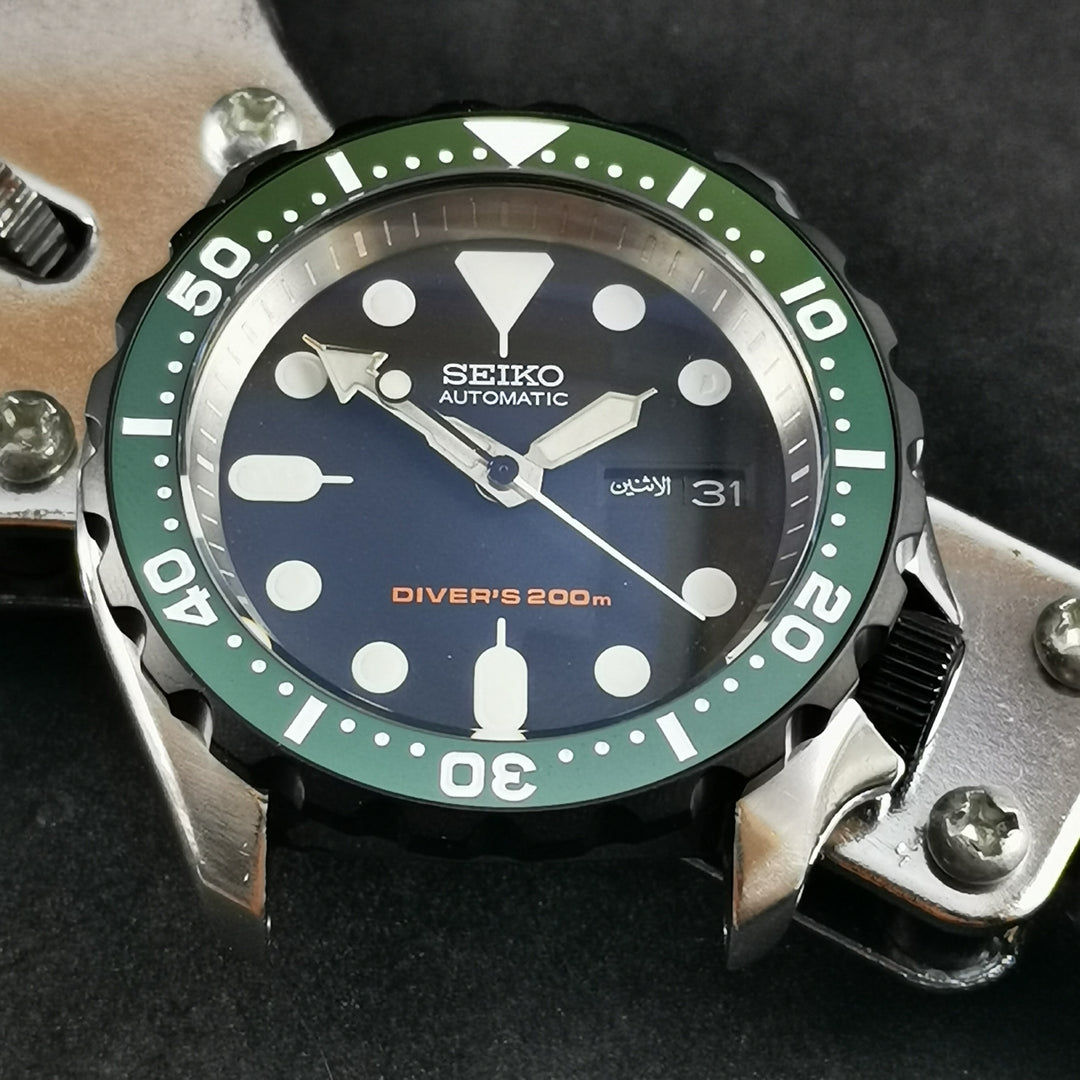 CI0020 SKX007 SRPD Flat Ceramic Bezel Insert Green SKX Style Watch Style