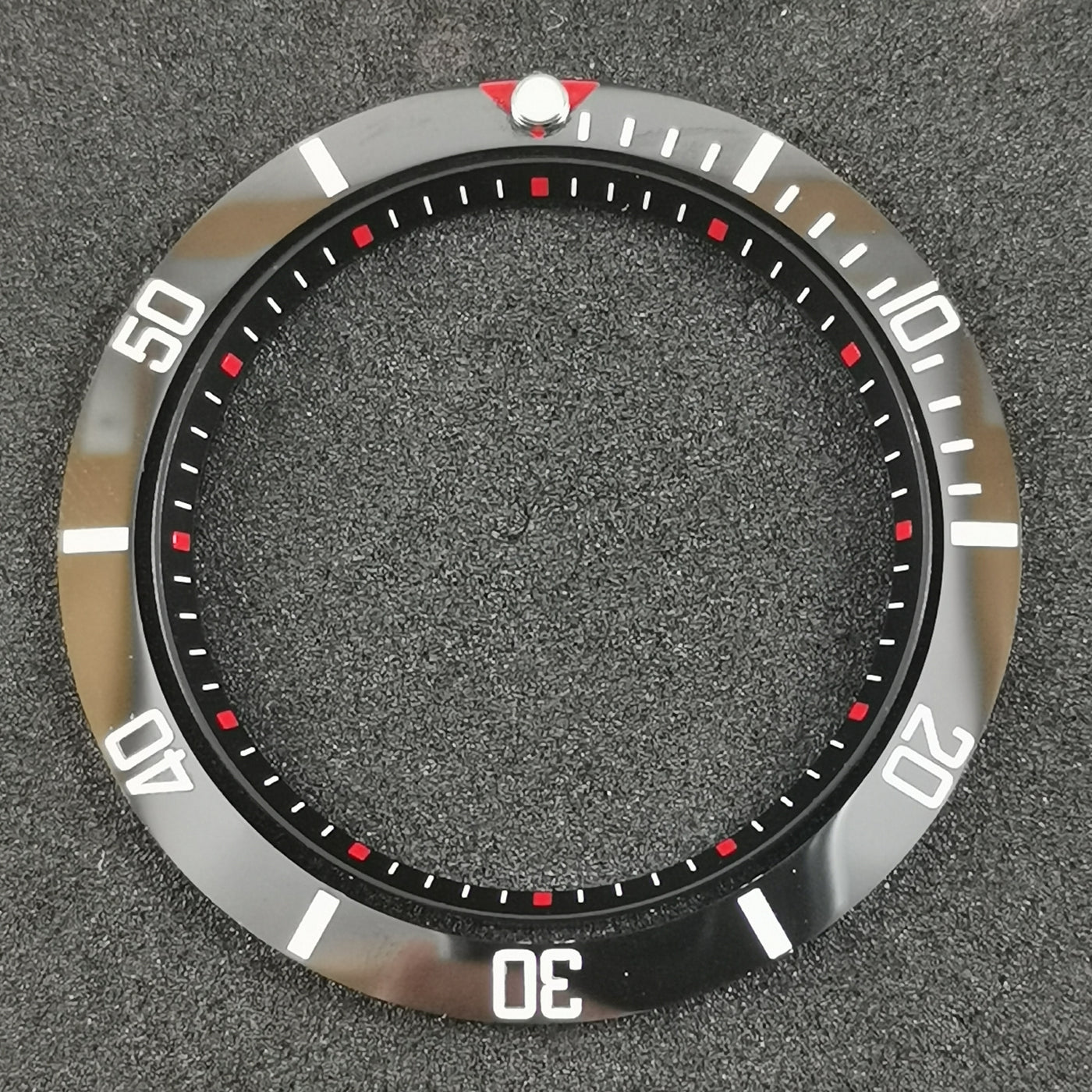 C0195 SKX007/SRPD Chapter Ring-Black with Red Marker