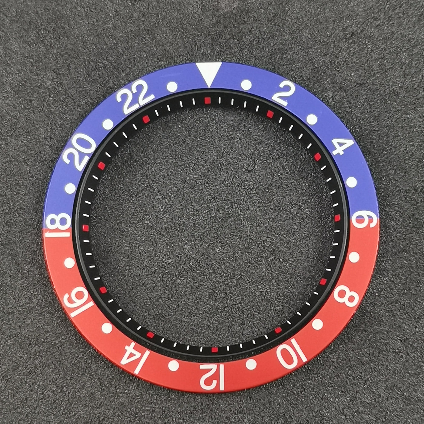 C0195 SKX007/SRPD Chapter Ring-Black with Red Marker