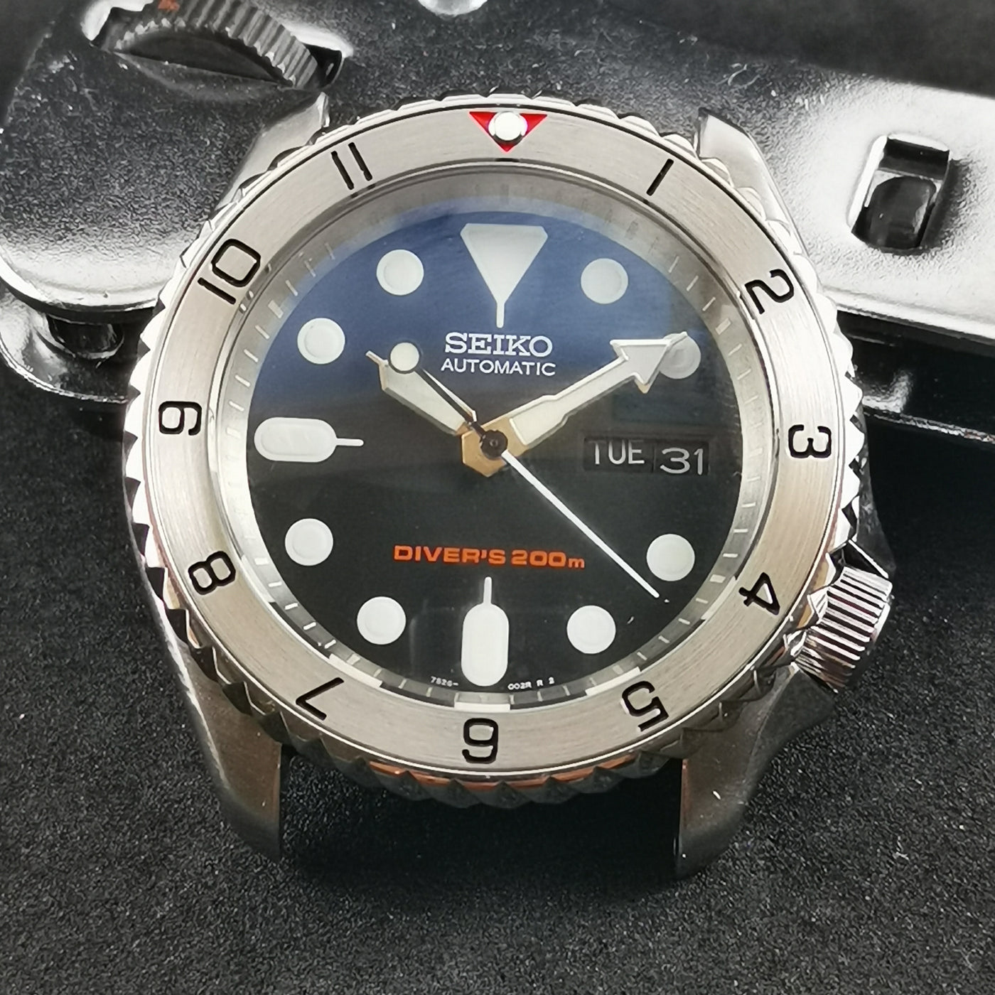 SI0096 SKX007 Stainless Bezel Insert - Dual Time II Red – W&S