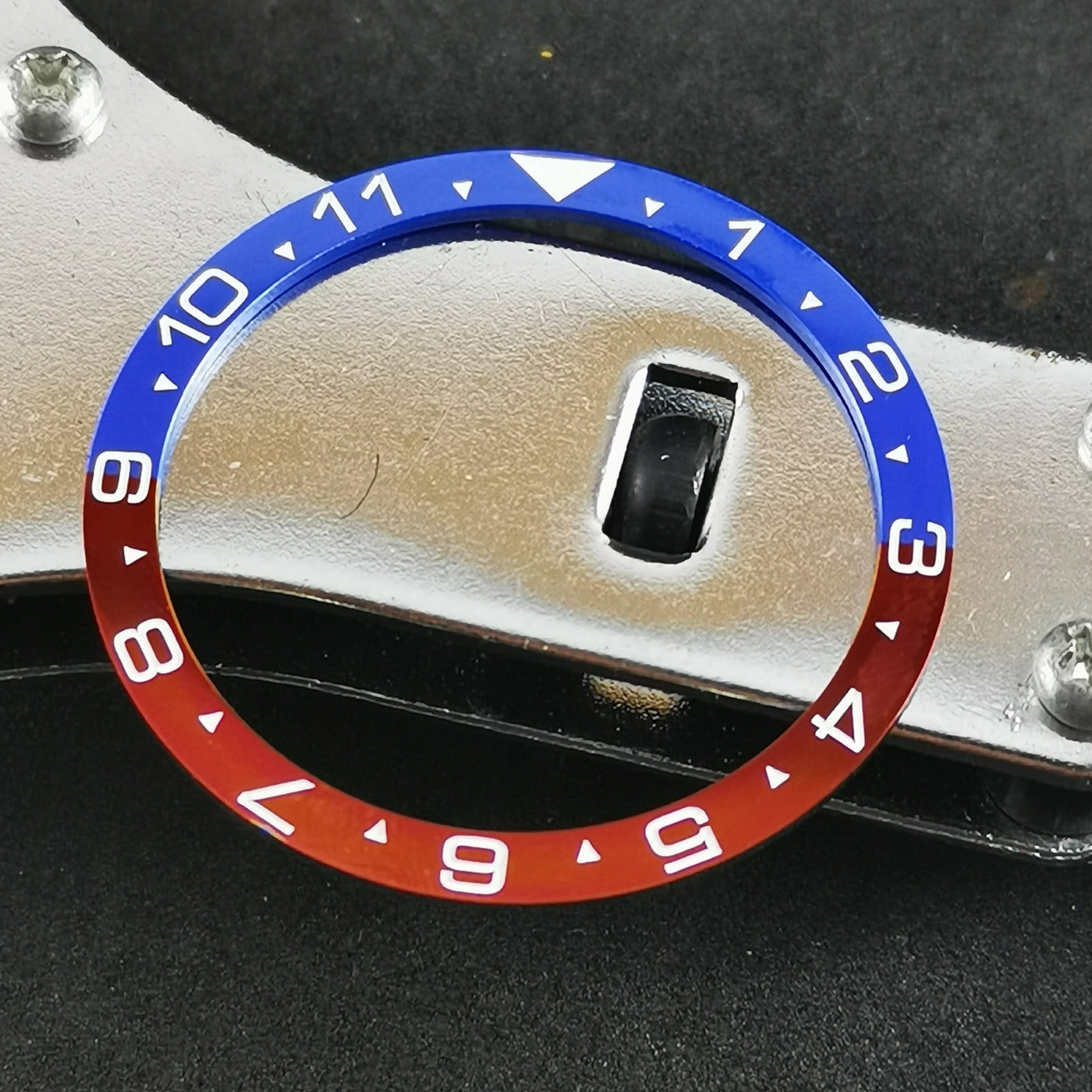 CI0005 SKX007/SRPD Flat Ceramic Bezel Insert Pepsi Dual Time