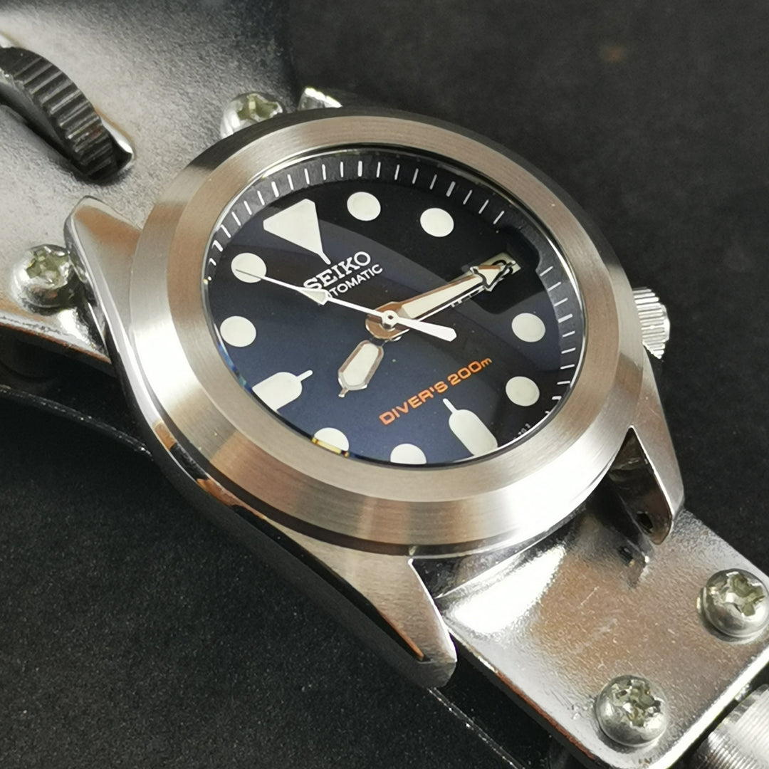 Watch Pilot Bezel Skx R0165 SKX013 Pilot Style Bezel Brushed Steel