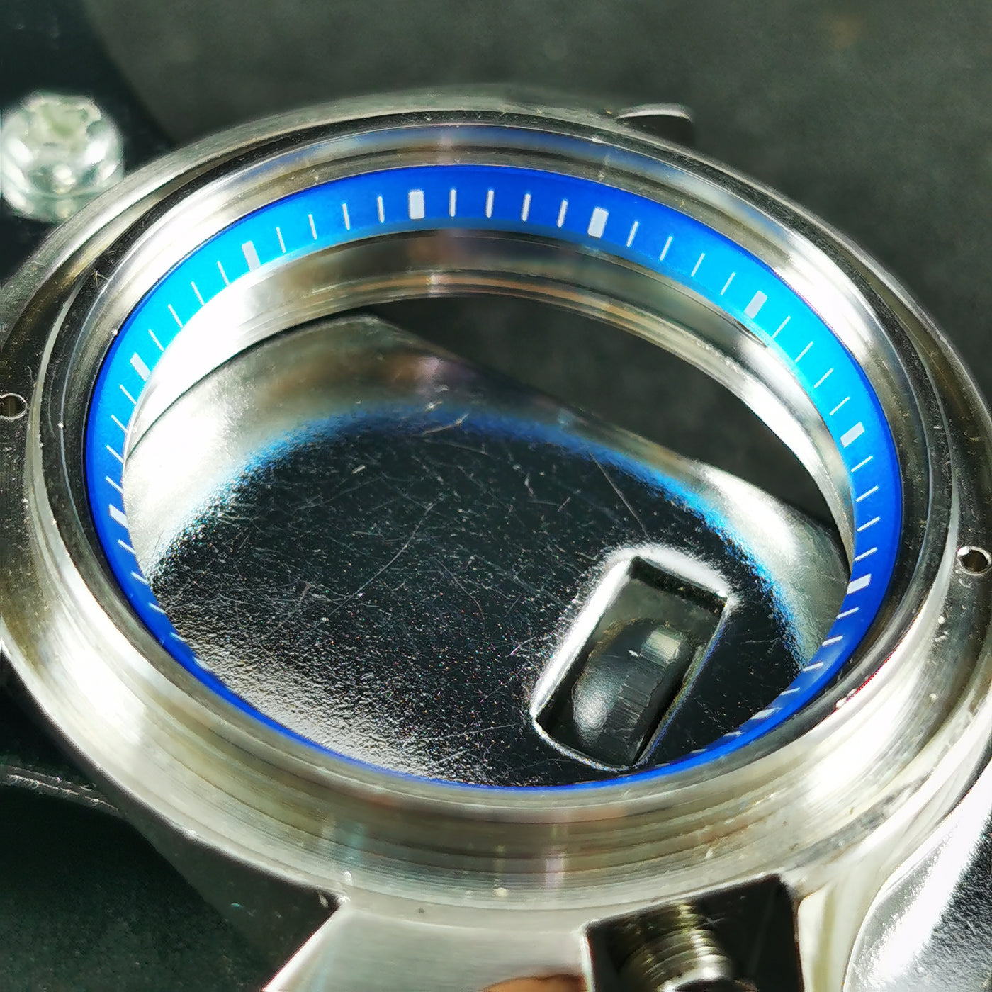 C0186 SKX007/SRPD Chapter Ring - Light Blue with White Marker