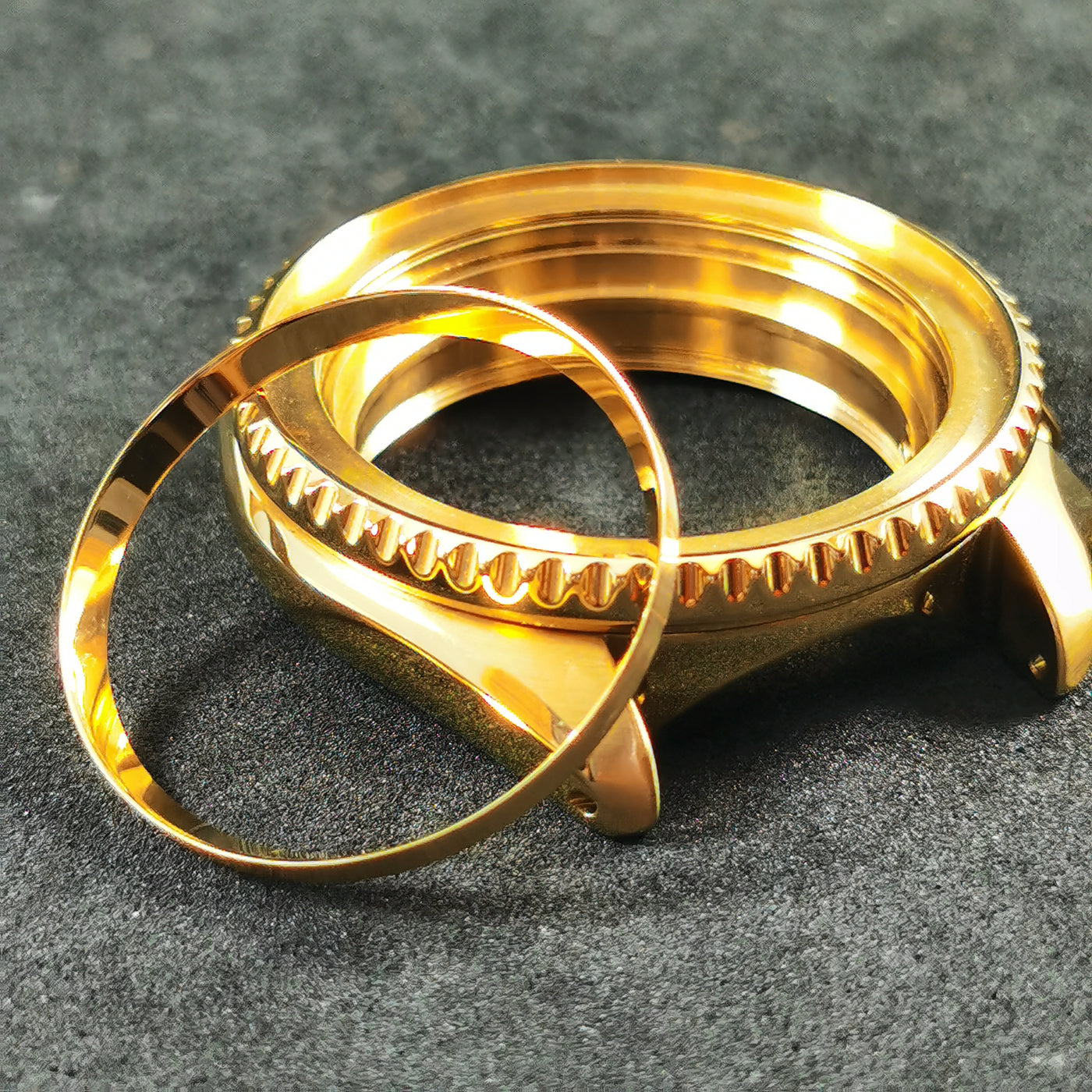 C0190 SKX007/SRPD Chapter Ring - Polished Gold