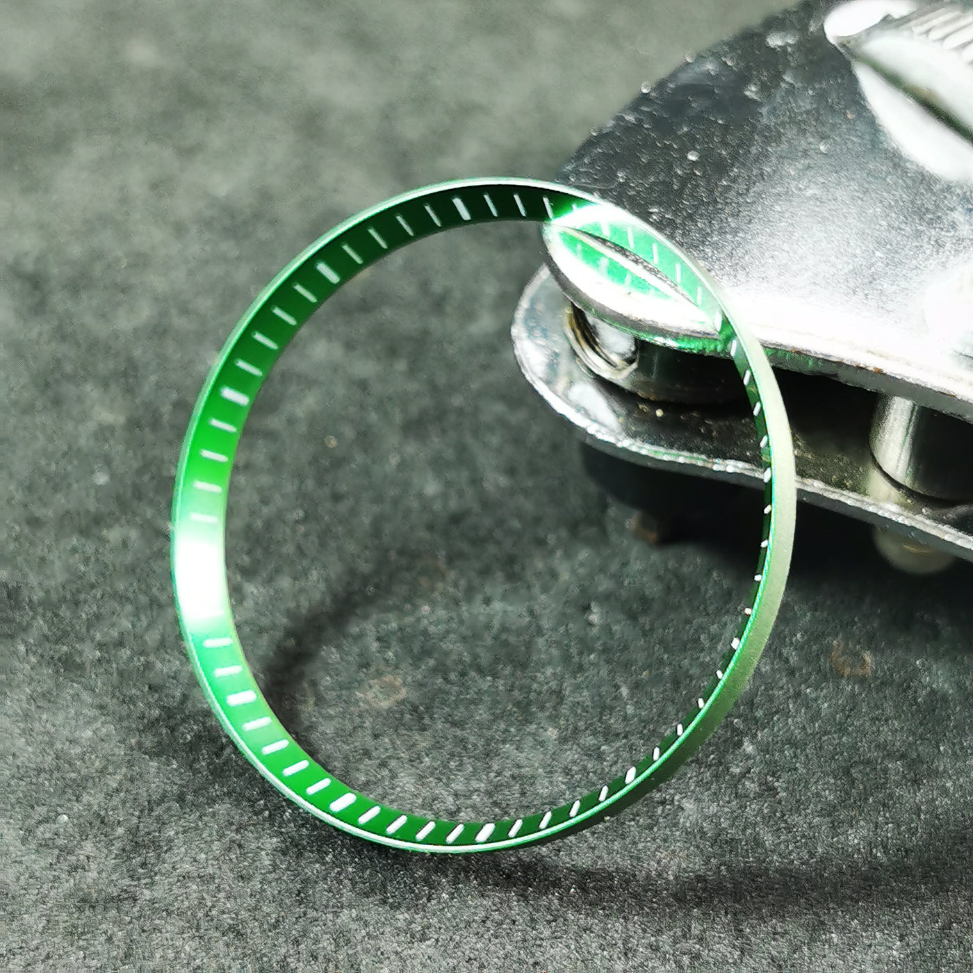 C0184 SKX007/SRPD Chapter Ring - Green with Marker