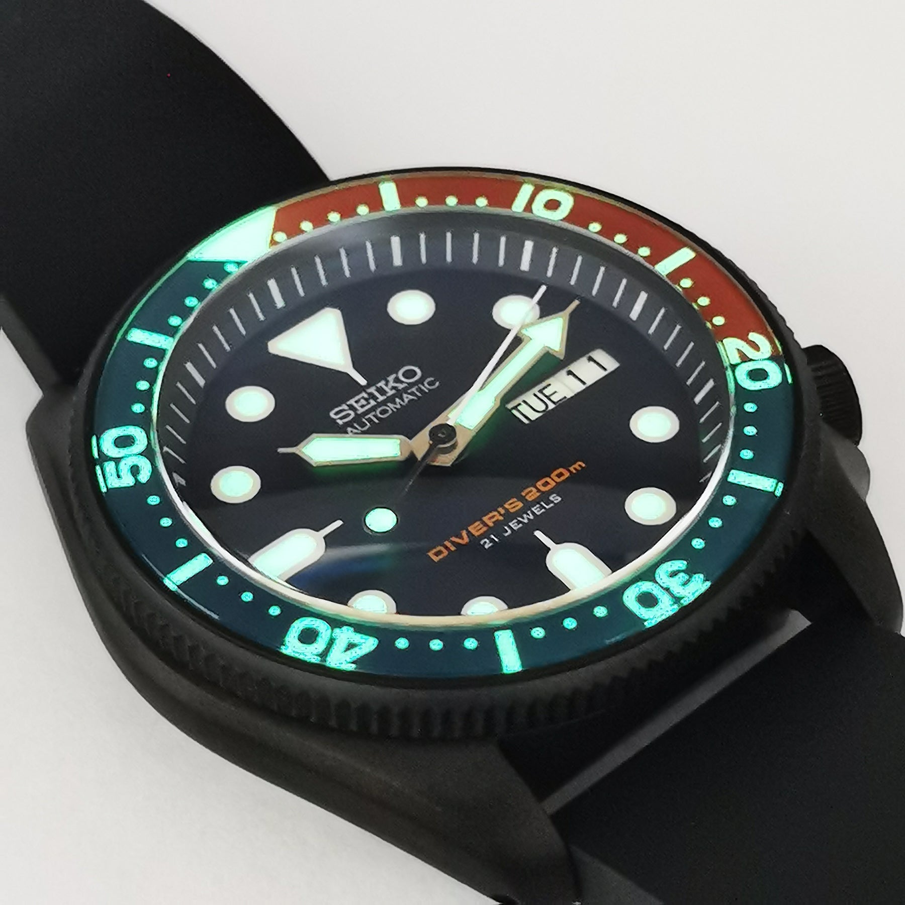 G0571 SKX007/SRPD Flat Glass Bezel Insert SKX Style Watch&Style