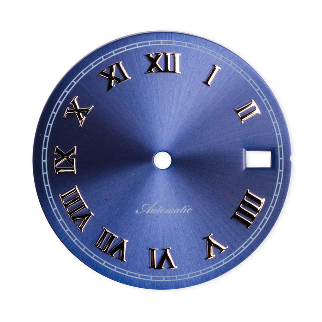 D1019 Dial - Roman Numeral (Date) - Dark Blue – Watch and Style