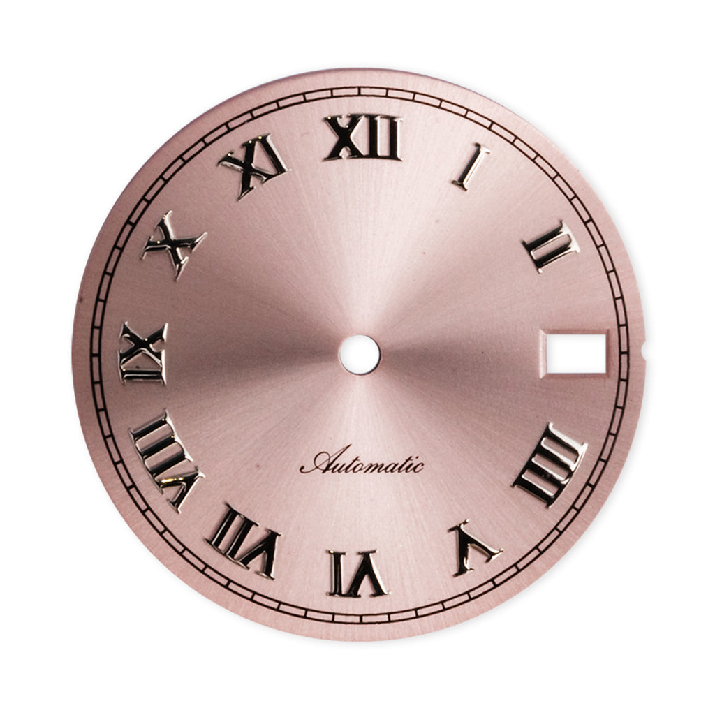 D1018 Dial - Roman Numeral (Date) - Pink – Watch and Style