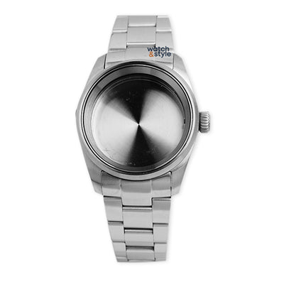 RC094 36mm Explorer Style Case - Brushed Silver