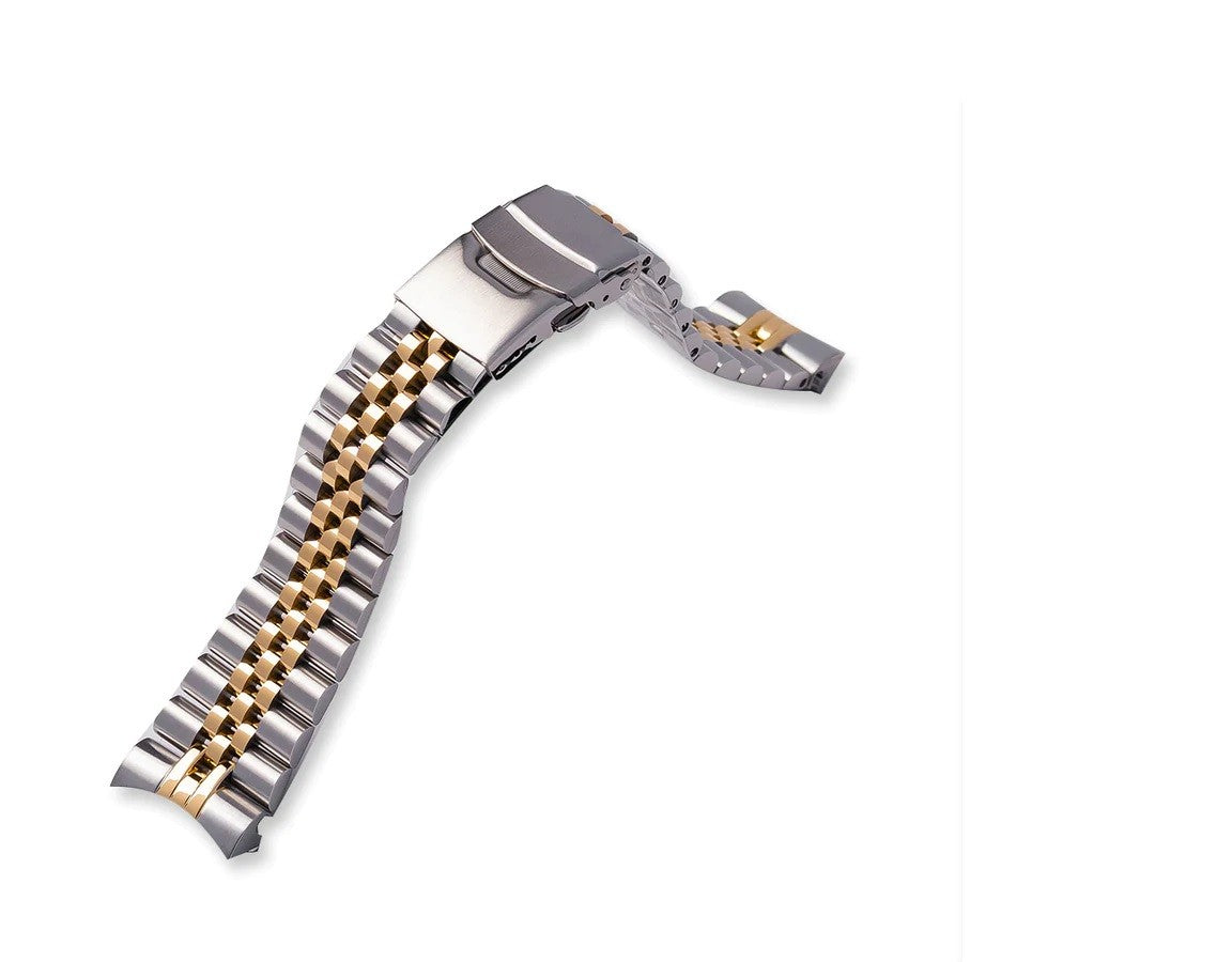 RC1204 40mm Fluted Bezel Case - Two Tone Silver/Gold